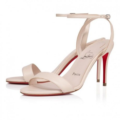 Christian Louboutin Loubigirl 85 Mm Sandály Kůže Nappa Leche CL Boty Obchod