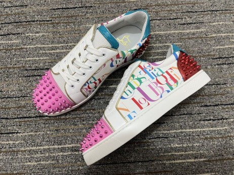 Christian Louboutin Verze Viera 2 Ploché Tenisky Low-top Tele Tkaniny Multicolor
