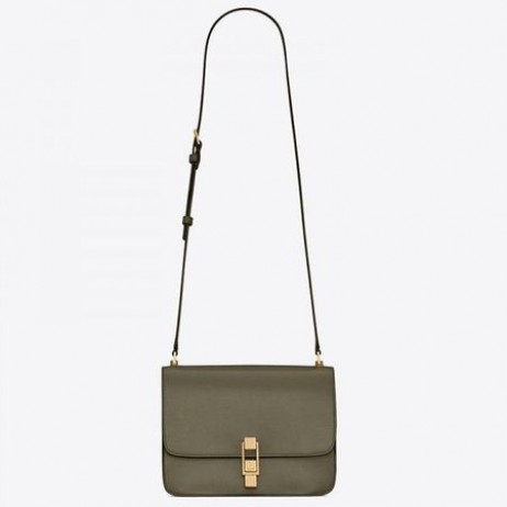 Saint Laurent Carre Satchel Bag Olivová Kůže Saint Laurent Tašky