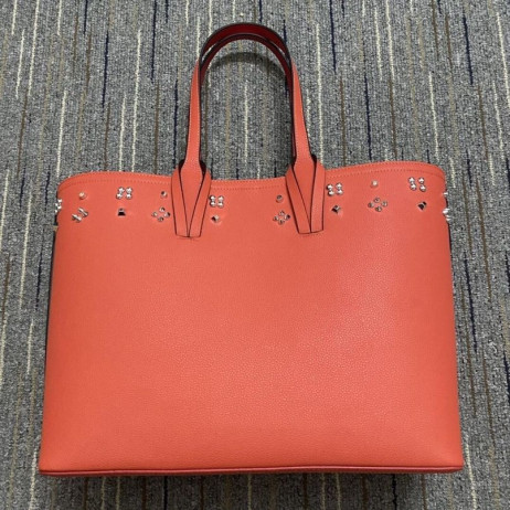 Christian Louboutin East West Cabata Tote Bag Telecí Kůže Hroty Východ Slunce