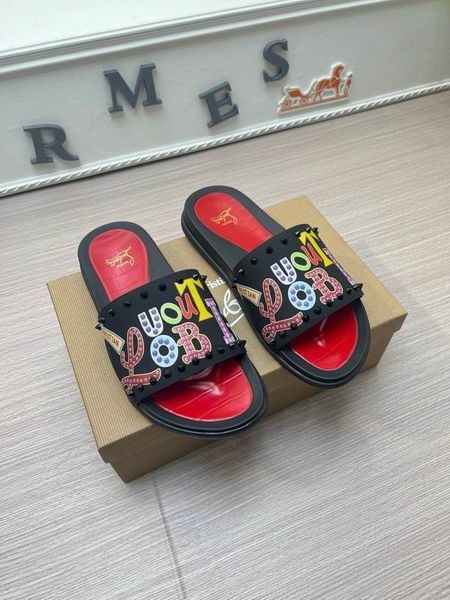 Christian Louboutin Malované Hroty Přezůvky Muži Sandály Christian Louboutin