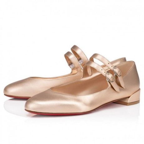 Christian Louboutin Sladké Jane Baleríny Duhové Telecí Kůže Leche Christian Louboutin Boty