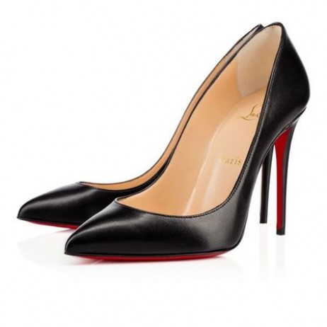 Christian Louboutin Čerpadla Hlouposti Strass 100 mm Černé Kůže