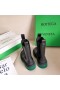 Bottega Veneta BV Pneumatiky Chelsea Holínky Zelená, Podrážka Bottega Veneta Boty