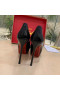 Christian Louboutin Černé Lakované Fetiš Peep 130mm Čerpadla CL Boty