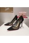 Christian Louboutin Hlouposti Strass Čerpadla Ok a Veau Velur Černý