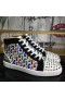 Christian Louboutin Lou Spike Orlato Vysoké top Tenisky Cl Logo Vícebarevná