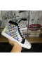 Christian Louboutin Lou Spike Orlato Vysoké top Tenisky Cl Logo Vícebarevná