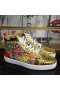 Christian Louboutin Lou Spike Orlato Vysoké top Tenisky Kožené Vícebarevná