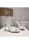 Christian Louboutin Loubigirl 100 mm Sandály Lakované Kůže Bianco Christian Louboutin Store