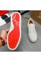 Christian Louboutin Louis Junior Hroty Tenisky Telecí Kůže Bílá