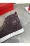 Christian Louboutin Louis Hroty 2 High-top Tenisky Semišové Kávy