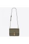 Saint Laurent Carre Satchel Bag Olivová Kůže Saint Laurent Tašky