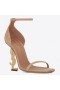 Saint Laurent Opyum 110mm Sandály Béžové Semišové Saint Laurent Čerpadla