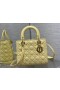 Dior Lady Dior Taška 24CM Žlutý Cannage Lambskin