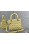 Dior Lady Dior Taška 24CM Žlutý Cannage Lambskin
