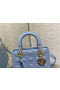 Dior Lady Dior Horizon Blue Cannage Lambskin 24CM
