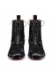Christian Louboutin Chambeliboot Boty Telecí Kůže Černé Christian Louboutin Boty