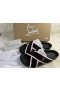Christian Louboutin Hot Cross Bizz Muly Stuhou A Kůže Nappa Černé Boty CL