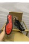 Christian Louboutin Louis Hroty High-top Tenisky Telecí kůže Černé