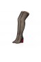 Christian Louboutin Porlibotta Alta 85 Mm TightBoots Nappa Kůže Černá