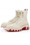 Christian Louboutin Panaroot Dune Boty Potažené Canva Telecí Kůže Přírodní Christian Louboutin Boty