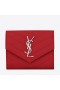 Saint Laurent Kompaktní Tri Fold, Peněženka Červená Kůže Saint Laurent Peněženky