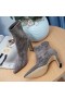 Jimmy Choo Kotník Boot 85mm Semiš Šedá