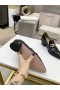 Jimmy Choo Mokasíny 50mm JC Znak Černé