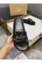 Christian Louboutin Bazén Skluzavka Sandály Strass Krokodýl Reliéfní Gumové Černé
