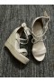 Christian Louboutin Chocazeppa Hroty Espadrille Wedges 120 mm Bílá