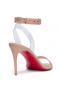 Christian Louboutin Jonatina 85 PVC Kožené Sandály Nude Christian Louboutin Boty
