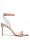 Christian Louboutin Jonatina 85 PVC Kožené Sandály Nude Christian Louboutin Boty
