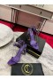 Christian Louboutin Lesky na rty Královna Sandály 100mm Lakované Kůže Fialová