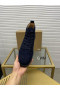 Christian Louboutin Louis Orlato Vysoké Top Tenisky Veau Velur Modrý