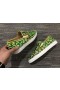 Christian Louboutin Pik Lodí Hroty Slip-on Tenisky Logo-Tisk na Plátno Zelené