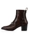 Christian Louboutin Boot Mayerswing Tmavě Hnědá/stříbrná Tele