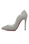 Christian Louboutin Čerpadla Sexy Kočka 100 mm Stříbrná/lin Silver Tele