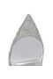 Christian Louboutin Čerpadla Sexy Kočka 100 mm Stříbrná/lin Silver Tele