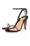 Christian Louboutin Sandály, Tak Mi 100 Černá/stříbrná Kůže