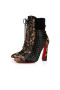 Christian Louboutin Spikita Kořist Dakita 100 mm Hnědá/černá/ant Zlaté Tele Boty
