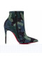 Christian Louboutin Spikita Kořist, Takže Kate 100 mm Multi/stříbrný Semiš Telecí kůže