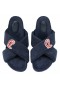 Christian Louboutin Bizzu Mules Sponge Cotton Marine