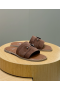 Christian Louboutin Chambelimule Mules Suede Calf Leather Terra