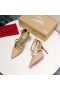 Christian Louboutin Crissos 100mm Pumps Patent Leather Nude