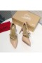 Christian Louboutin Crissos 100mm Pumps Patent Leather Nude