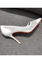 Christian Louboutin Follies 100mm Pumps Florale Lace White