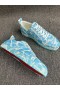 Christian Louboutin Louis Junior Sneakers Swimming Pool Satin Blue