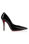 Christian Louboutin Miss Z Suola Strass 100 Mm Pumps Patent Calf Leather Black 