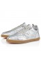 Christian Louboutin Tutti Rui Men Sneakers Laminated Calf Leather Silver